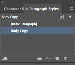 Paragraph Styles