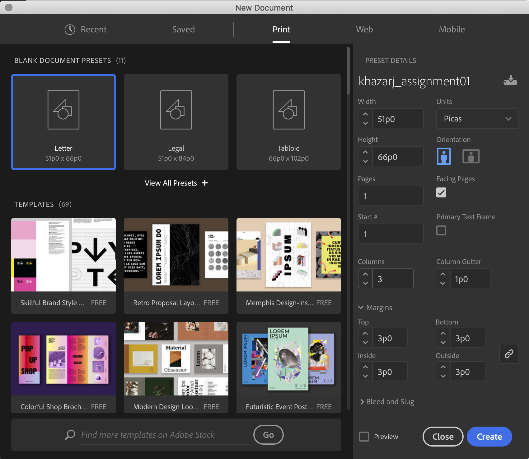 New File Dialog