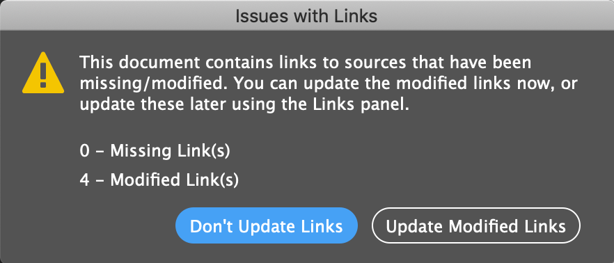 LUpdate Links