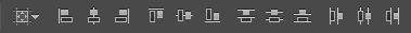 Align toolbar in control panel