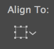 Align to selection button
