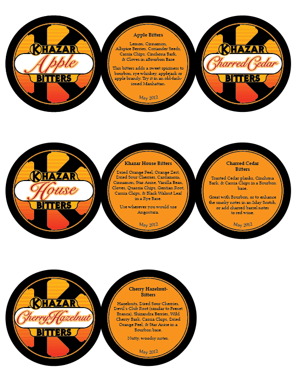 Bitters Labels