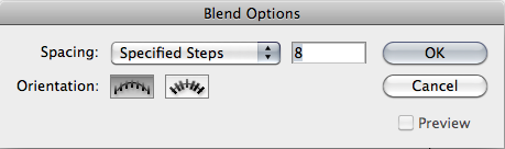 Blend Options (steps)