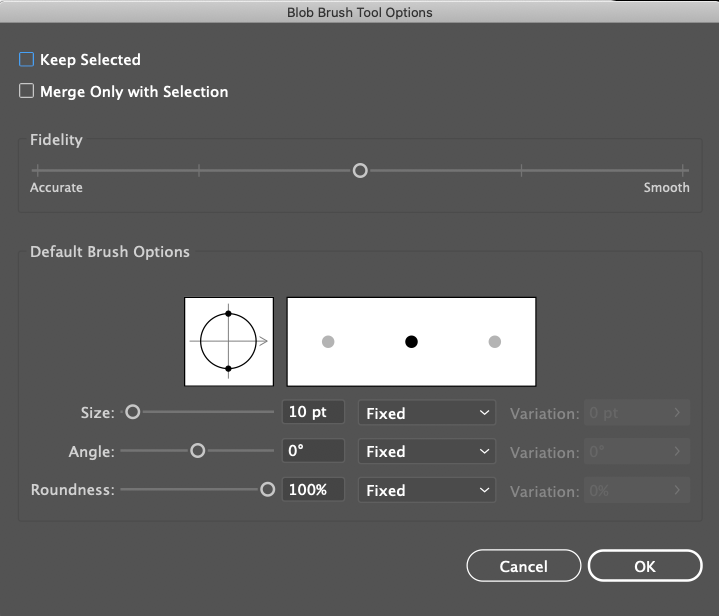 blob options