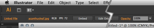 Control Panel Opacity Slider