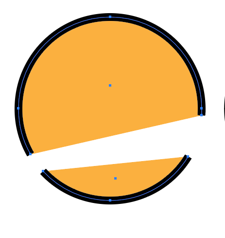 Circle cut with path erase