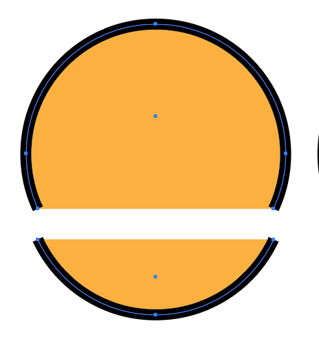Circle cut with path erase