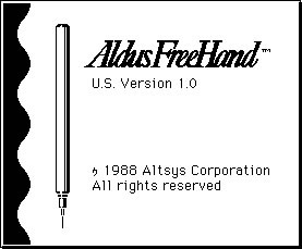Aldus FreehHand version 1.0