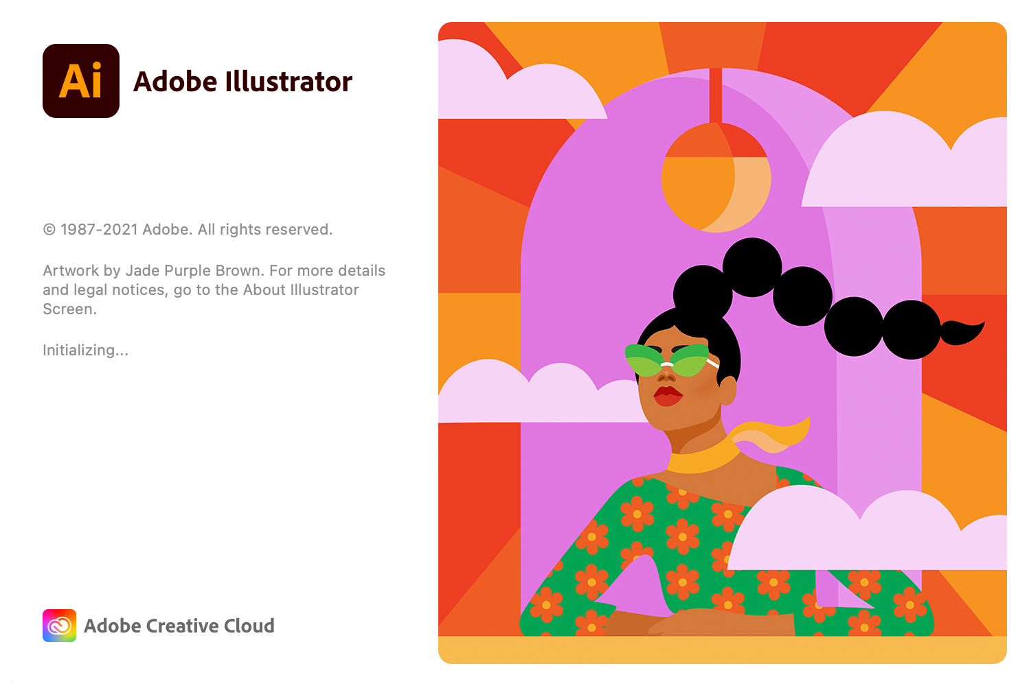 Illustrator CC Startup Splash