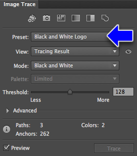 Image Trace Panel