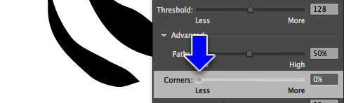 Corners setting low