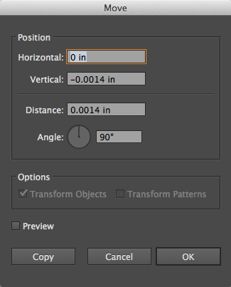Move dialog