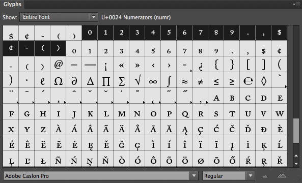Numerators