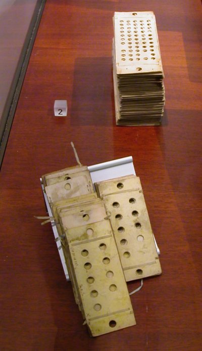 Jacquard Loom Programming Cards as used by Babbage's Analytical Engine